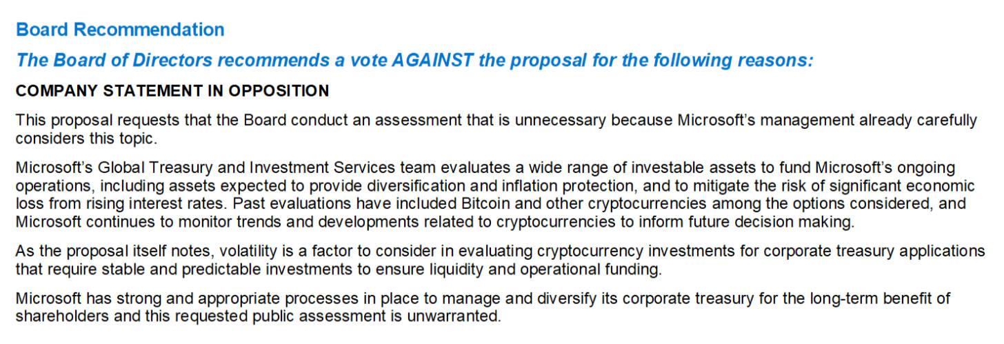 亚马逊被提案建立比特币财库，微软即将投票决定，大公司是否会青睐用比特币对冲通胀？-第4张图片-欧意下载